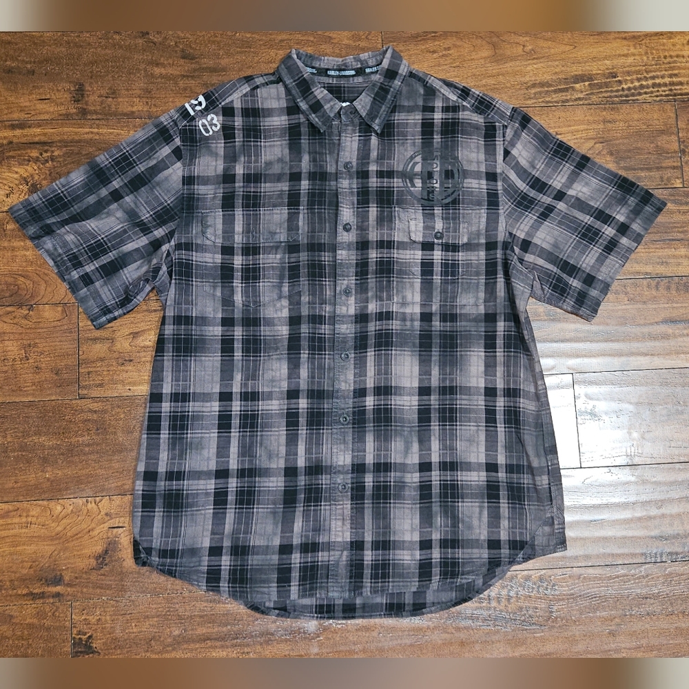 Harley-Davidson Short Sleeve Button Down Shirt